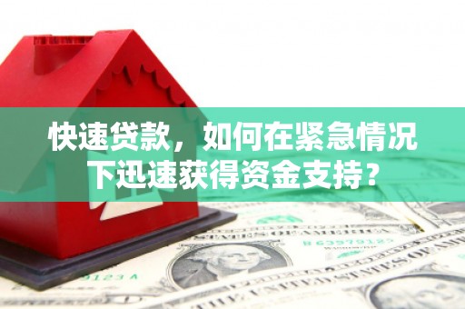 吴兴快速贷款，如何在紧急情况下迅速获得资金支持？