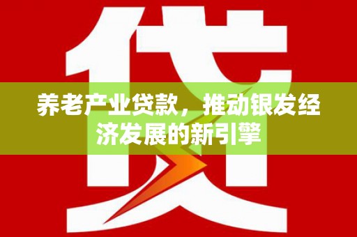 吴兴养老产业贷款，推动银发经济发展的新引擎