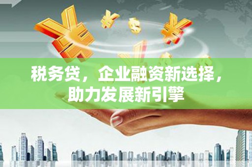 吴兴税务贷，企业融资新选择，助力发展新引擎