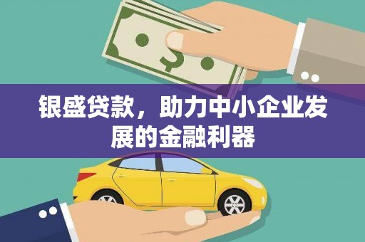 吴兴银盛贷款，助力中小企业发展的金融利器