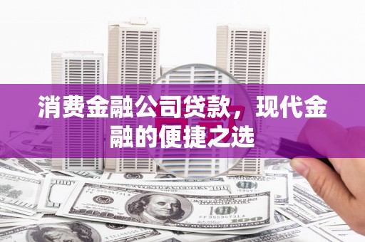 吴兴消费金融公司贷款，现代金融的便捷之选