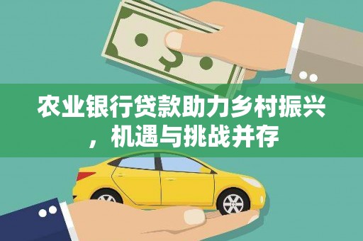 吴兴农业银行贷款助力乡村振兴，机遇与挑战并存