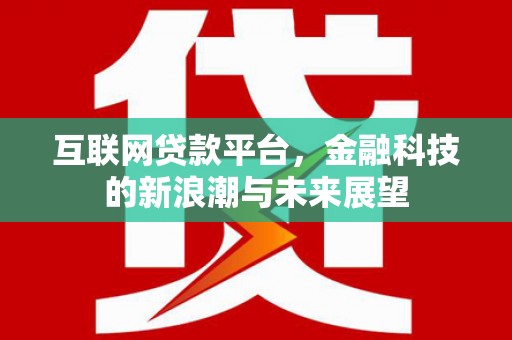 吴兴互联网贷款平台，金融科技的新浪潮与未来展望