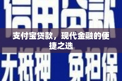 吴兴支付宝贷款，现代金融的便捷之选