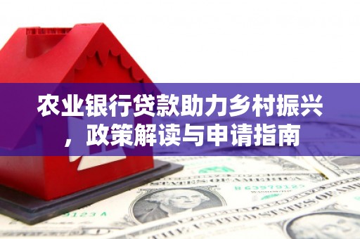 吴兴农业银行贷款助力乡村振兴，政策解读与申请指南