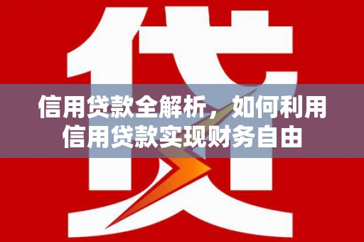吴兴信用贷款全解析，如何利用信用贷款实现财务自由